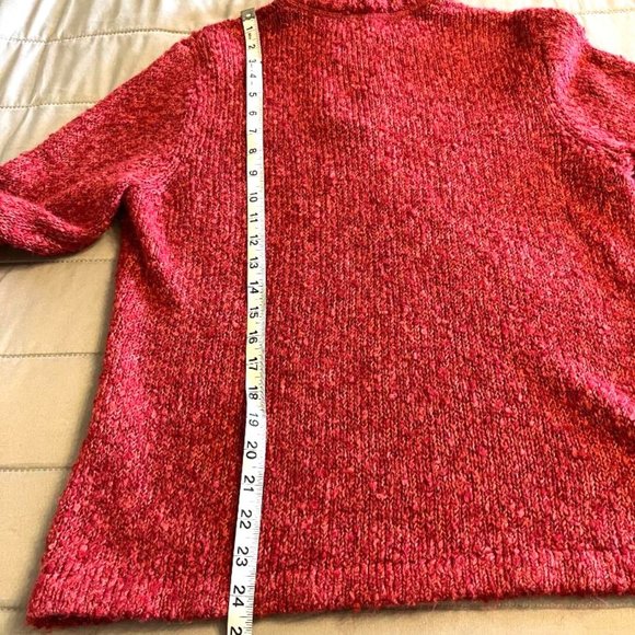 Womens Vintage Woolrich Rust color 1/4 zip pullover sweater size Large - Picture 4 of 6